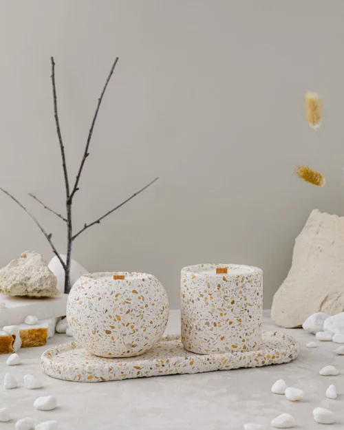 Terrazzo soy candle