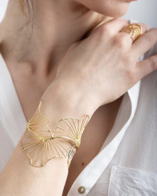 Aθenian Touch Gold Plated Precious Bracelet