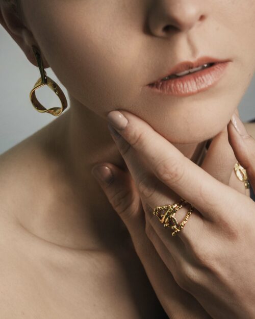 Electra Onyx Snake Ring