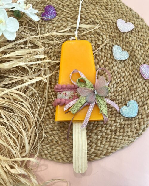 Λαμπάδα παγωτό πορτοκαλί