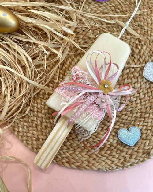 Λαμπάδα παγωτό εκρού