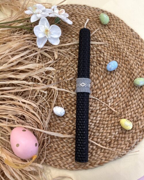 Λαμπάδα κηρήθρα μαύρη