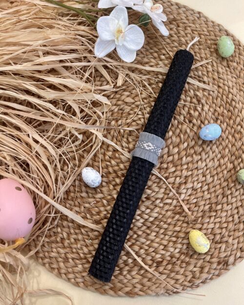 Λαμπάδα κηρήθρα μαύρη