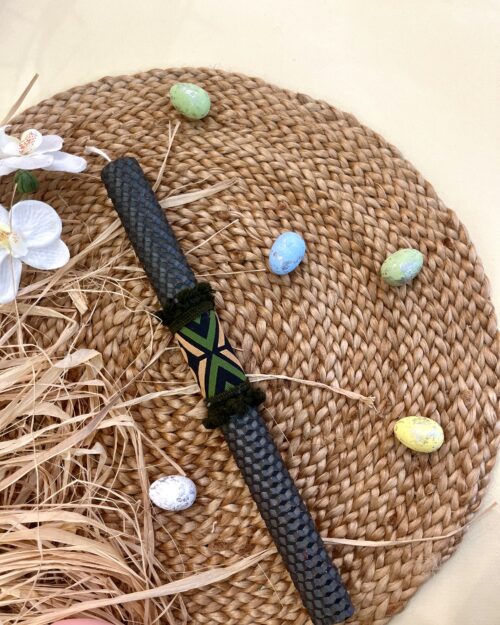 Λαμπάδα κηρήθρα γκρι