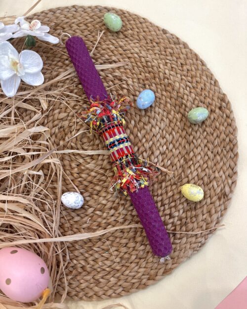 Λαμπάδα κηρήθρα ματζέντα