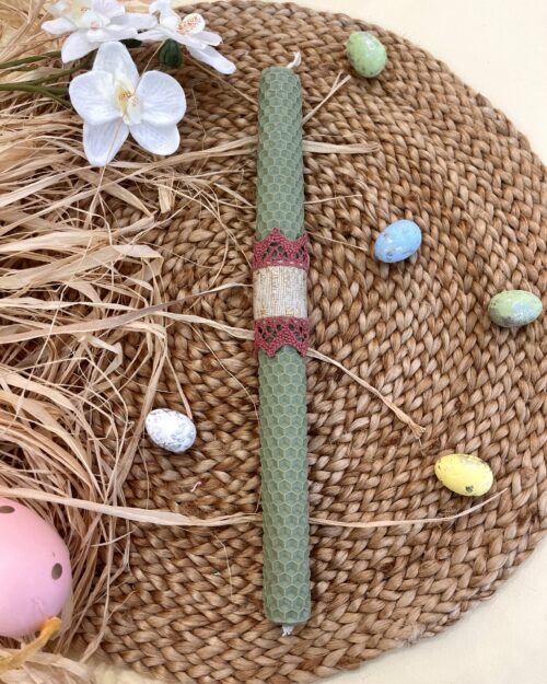 Λαμπάδα κηρήθρα φυστικί