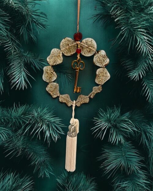 Γούρι στεφάνι με κλειδί