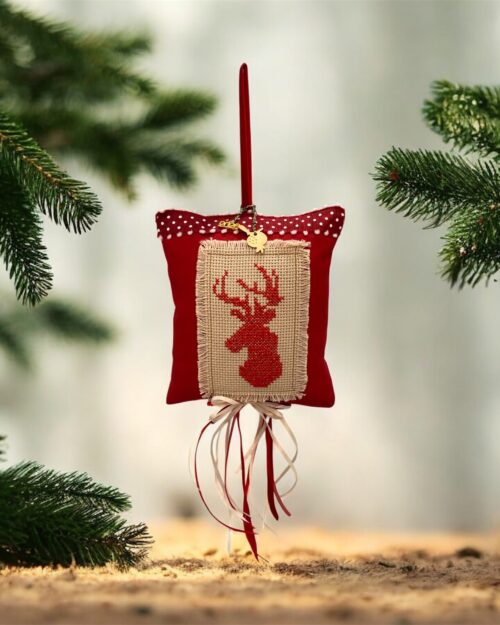 Γούρι κεντημένος τάρανδος