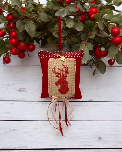 Γούρι κεντημένος τάρανδος