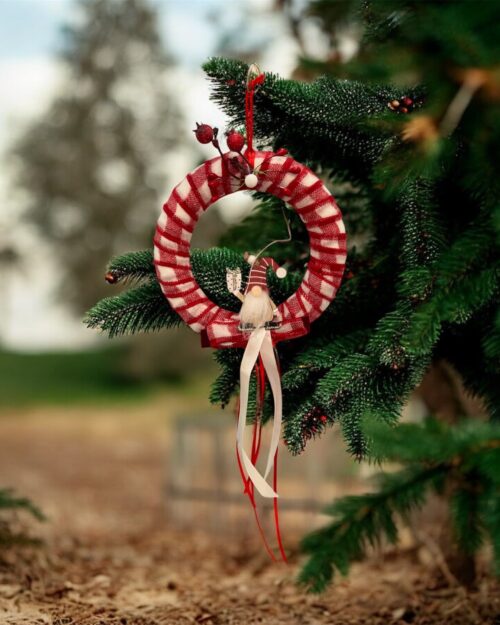 Γούρι χριστουγεννιάτικο στεφανάκι