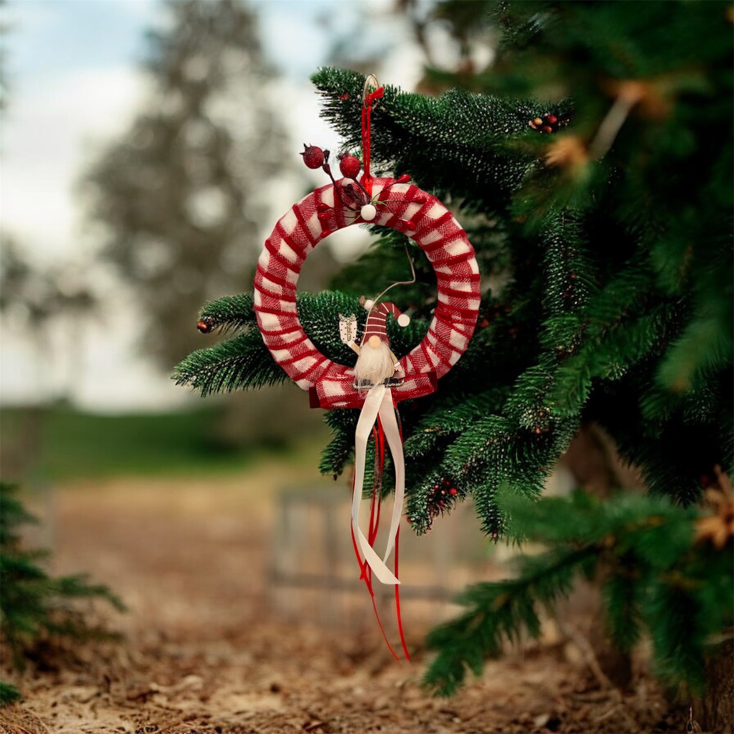 Γούρι χριστουγεννιάτικο στεφανάκι - Image 2