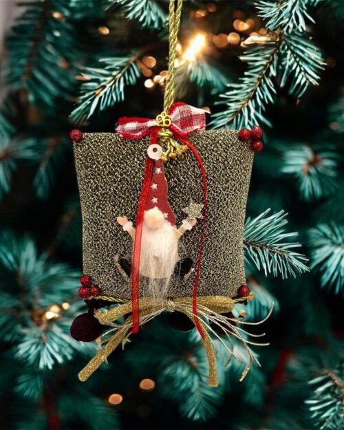 Γούρι με χριστουγεννιάτικο νάνο