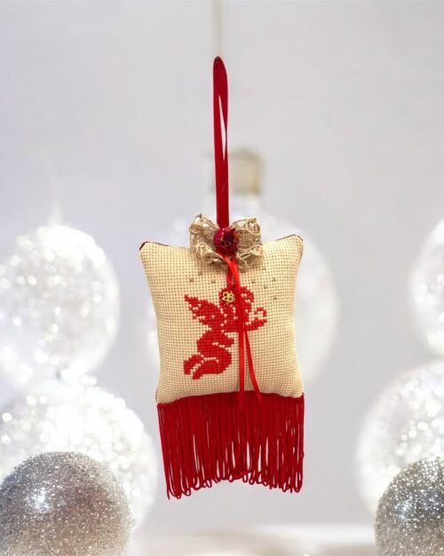 Γούρι κεντημένο αγγελάκι