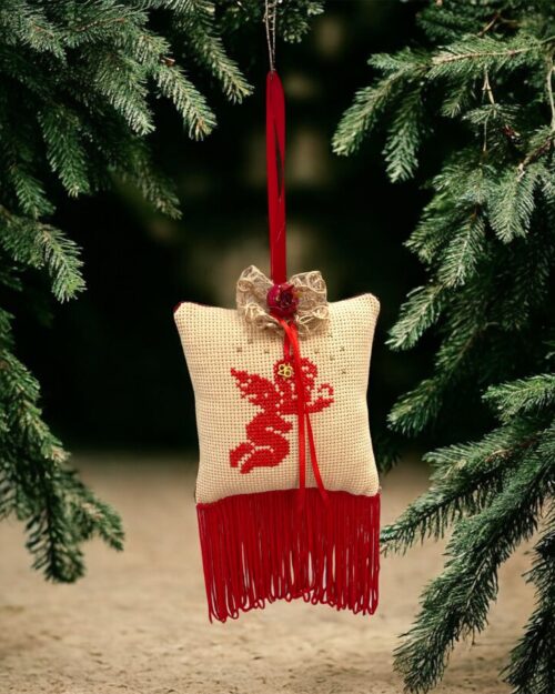 Γούρι κεντημένο αγγελάκι