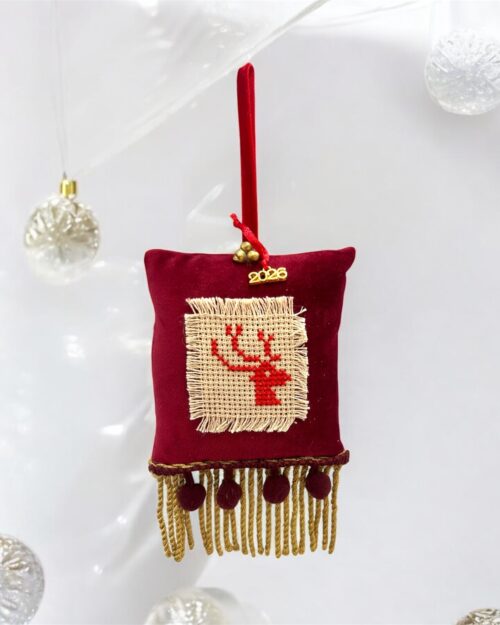 Γούρι κεντημένο ταρανδάκι