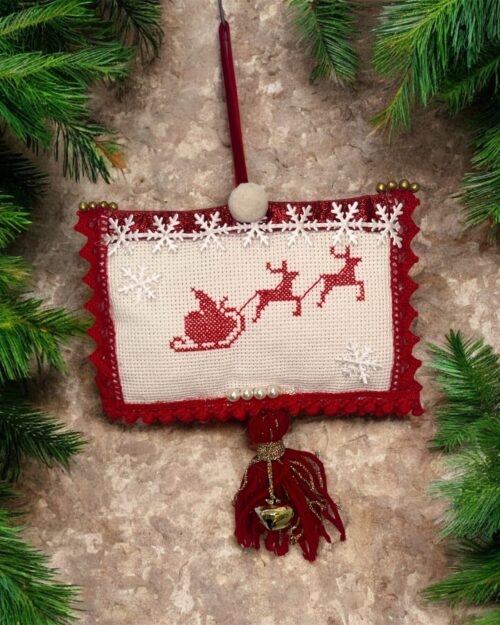 Γούρι με κεντημένο έλκηθρο