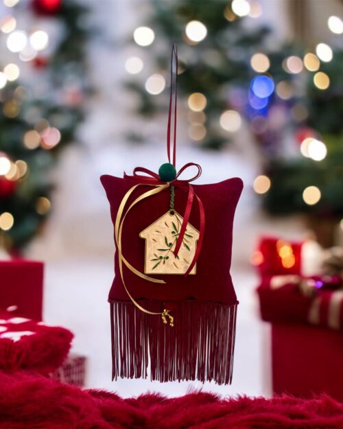 Γούρι βελούδινο με σπιτάκι