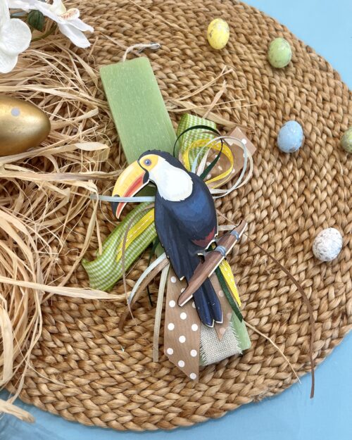 Λαμπάδα με πουλί τουκάν