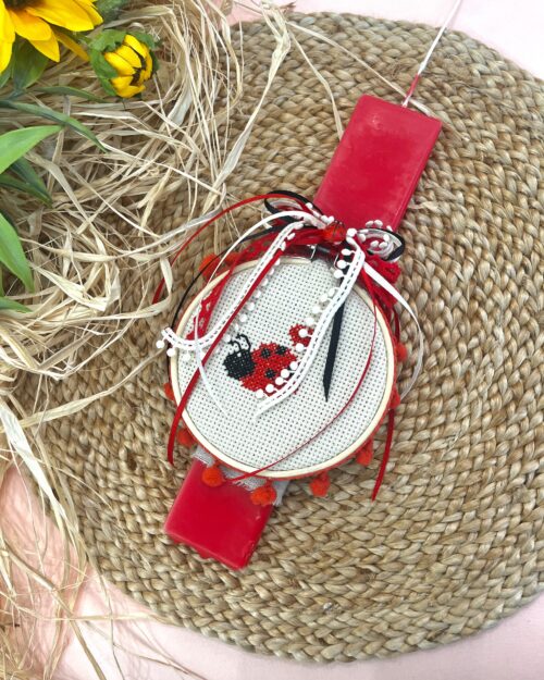 Λαμπάδα με καδράκι