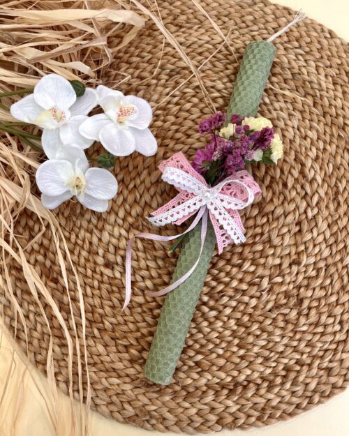 Λαμπάδα κηρήθρα φυστικί