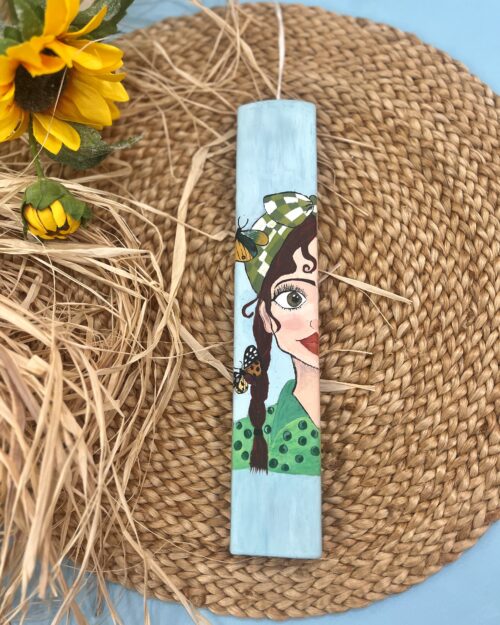 Λαμπάδα με φιγούρα κοπέλας