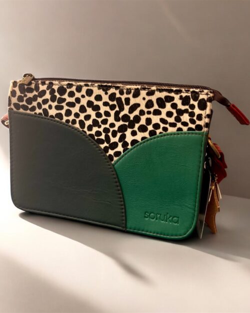 SORUKA δερμάτινη τσάντα MEREDITH Green