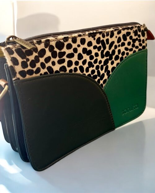 SORUKA δερμάτινη τσάντα MEREDITH Green